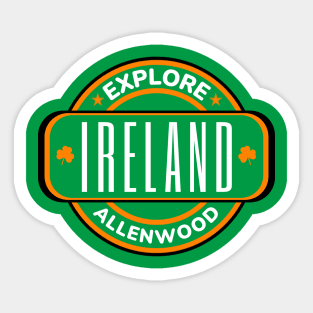Allenwood, Ireland - Irish Town Sticker